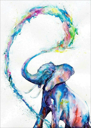 Full Diamond Painting kit - Shiny elephant