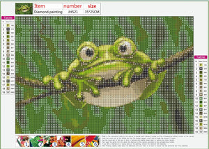 Full Diamond Painting kit - Cute frog