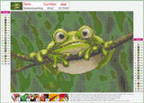 Full Diamond Painting kit - Cute frog