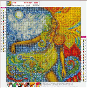 Full Diamond Painting kit - Cloud girl