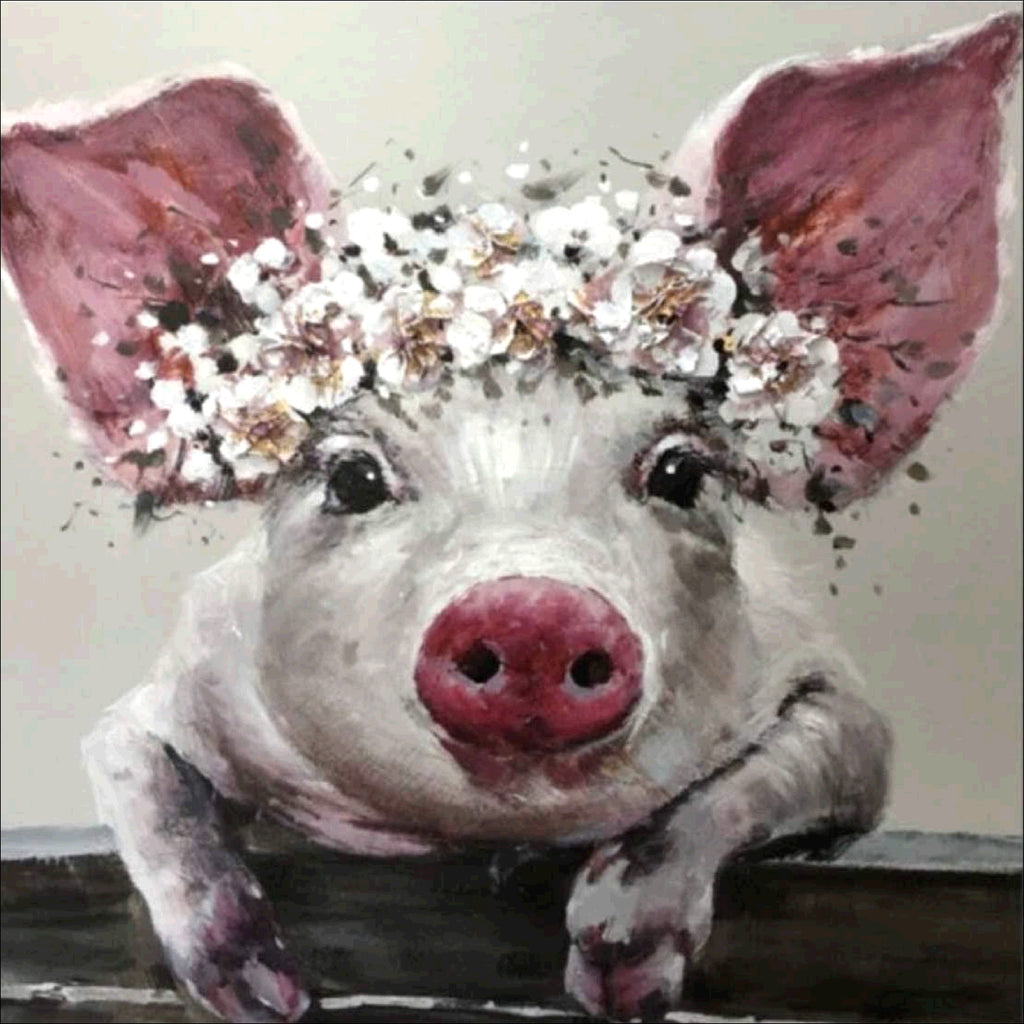 Full Diamond Painting kit - Pig