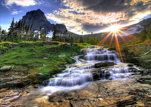 Full Diamond Painting kit - Beautiful waterfall scenery