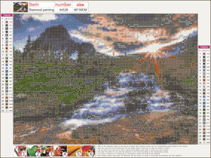 Full Diamond Painting kit - Beautiful waterfall scenery