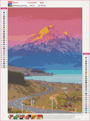 Full Diamond Painting kit - Beautiful snow mountain