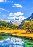 Full Diamond Painting kit - Beautiful snow mountain scenery