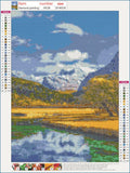 Full Diamond Painting kit - Beautiful snow mountain scenery