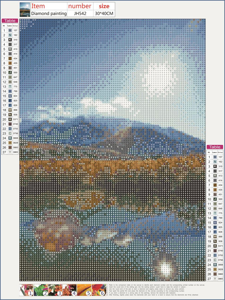Full Diamond Painting kit - Beautiful snow mountain scenery