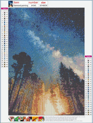 Full Diamond Painting kit - Shining forest
