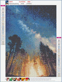 Full Diamond Painting kit - Shining forest