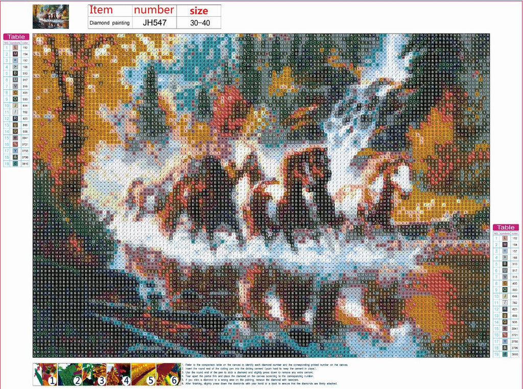 Full Diamond Painting kit - Horse herd