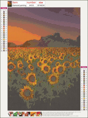 Full Diamond Painting kit - Sunflowers