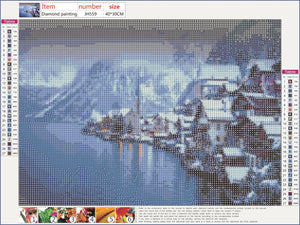 Full Diamond Painting kit - Beautiful winter landscape