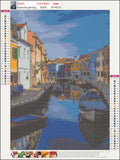 Full Diamond Painting kit - Colorful buildings
