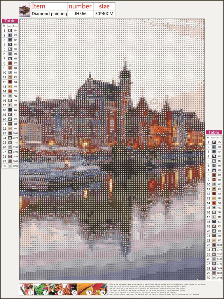Full Diamond Painting kit - Beautiful building features