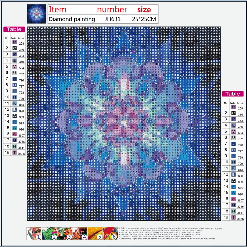 Full Diamond Painting kit - Mandala