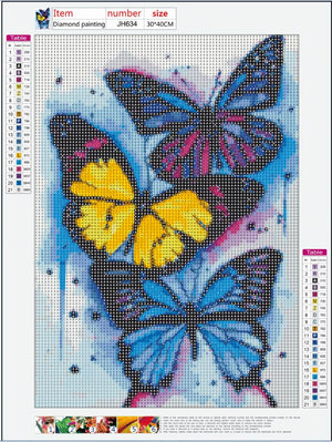 Full Diamond Painting kit - Beautiful butterfly