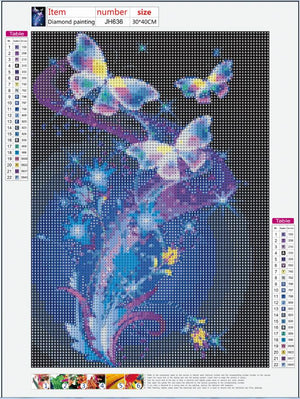 Full Diamond Painting kit - Beautiful butterfly