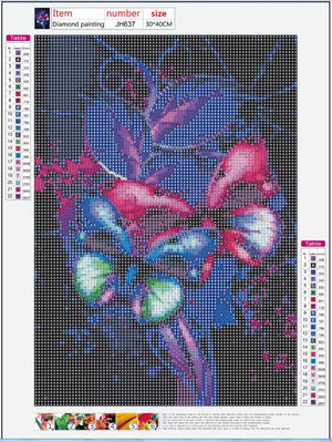 Full Diamond Painting kit - Beautiful butterfly