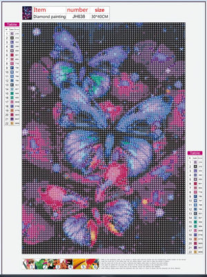 Full Diamond Painting kit - Beautiful butterfly