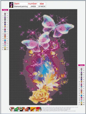 Full Diamond Painting kit - Beautiful butterfly