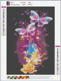 Full Diamond Painting kit - Beautiful butterfly
