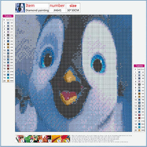 Full Diamond Painting kit - Penguin
