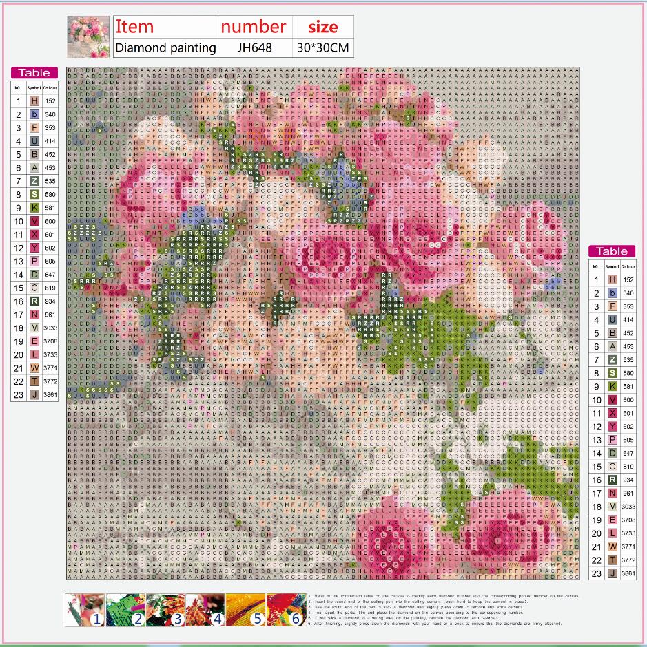 Full Diamond Painting kit - Beautiful roses