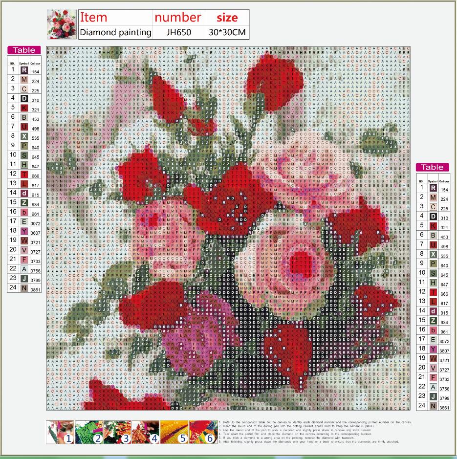 Full Diamond Painting kit - Beautiful roses