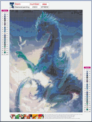 Full Diamond Painting kit - Violent dragon