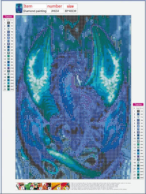 Full Diamond Painting kit - Violent dragon