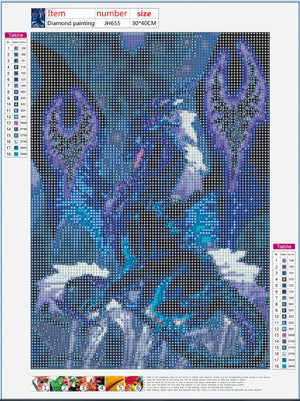 Full Diamond Painting kit - Violent dragon