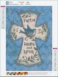 Full Diamond Painting kit - Hope and Love
