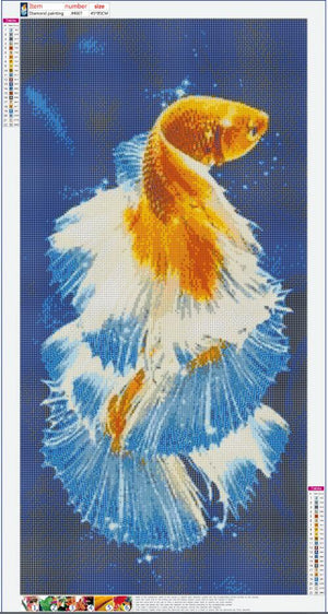 Full Diamond Painting kit - Cute goldfish