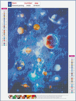 Full Diamond Painting kit - Splendid planets