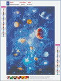 Full Diamond Painting kit - Splendid planets