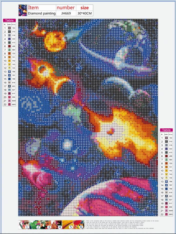 Full Diamond Painting kit - Splendid planets