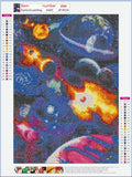 Full Diamond Painting kit - Splendid planets