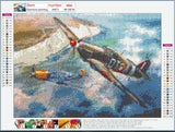 Full Diamond Painting kit - Military aircraft