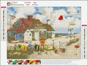 Full Diamond Painting kit - Beach house