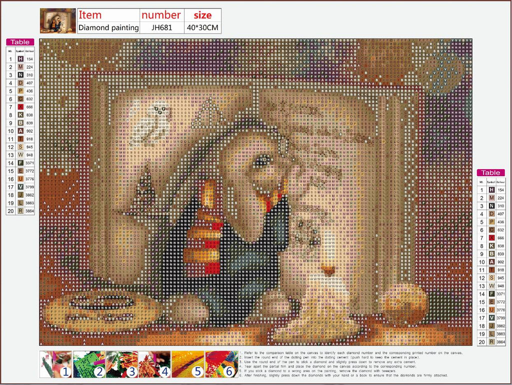 Full Diamond Painting kit - Cute bunny