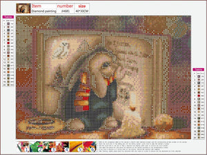 Full Diamond Painting kit - Cute bunny