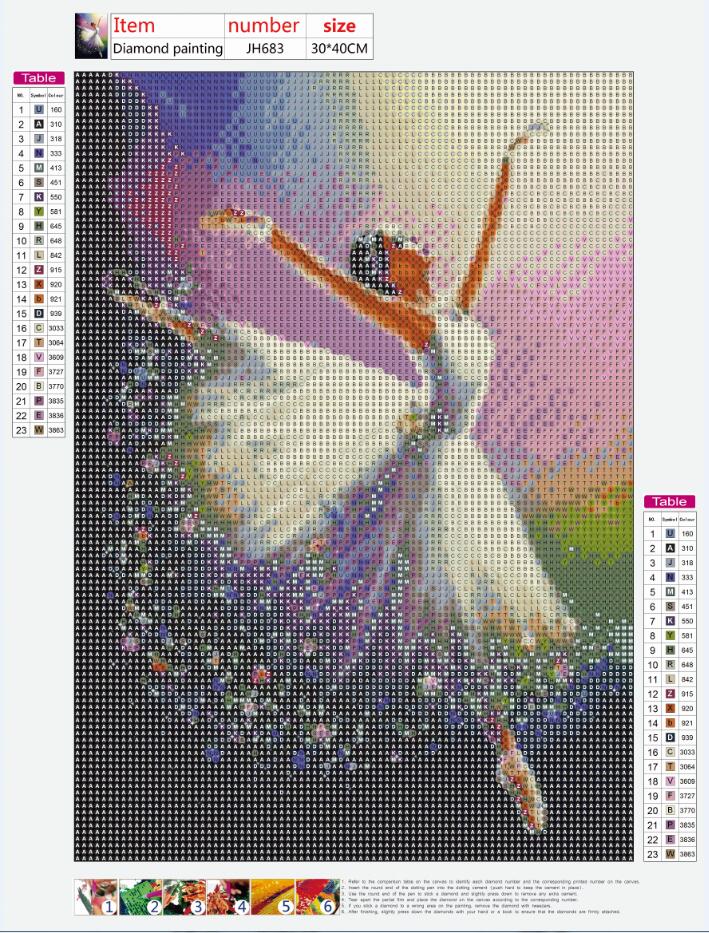 Full Diamond Painting kit - Beautiful dancer