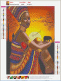 Full Diamond Painting kit - Beautiful african woman