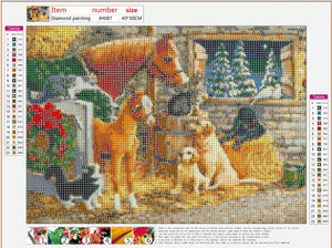 Full Diamond Painting kit - Farm animals