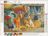 Full Diamond Painting kit - Farm animals