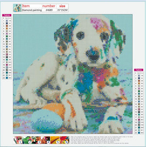 Full Diamond Painting kit - Color dog