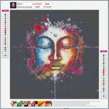 Full Diamond Painting kit - Color mask