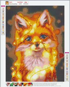 Full Diamond Painting kit - Flashy fox