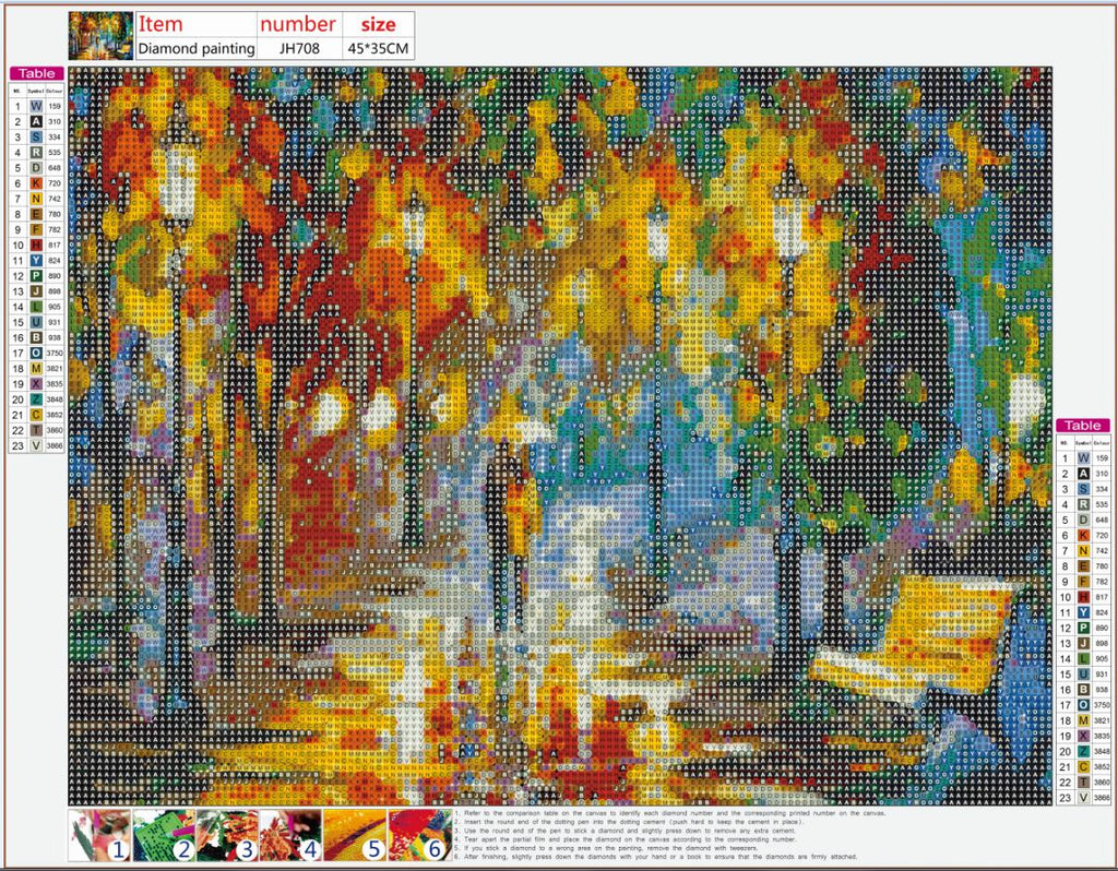 Full Diamond Painting kit - Painting street