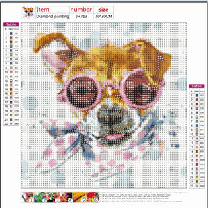 Full Diamond Painting kit - Color dog